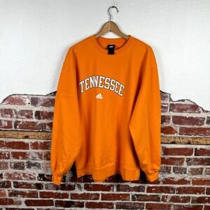 Vintage Adidas Tennesse Vols Sweatshirt Size 2XL Orange Fleece Crewneck NCAA Y2K